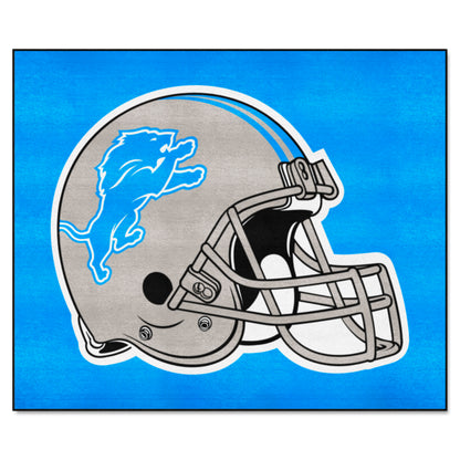 Detroit Lions Tailgater Rug - 5ft. x 6ft. - Lions Helmet Logo, Blue