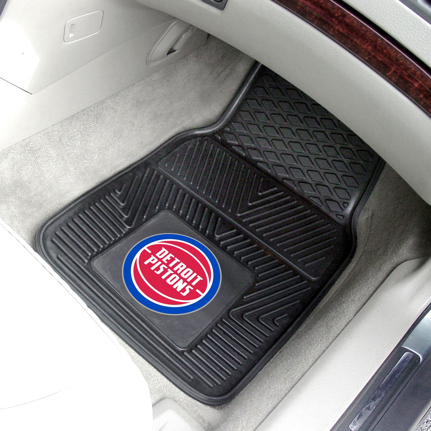 Detroit Pistons Heavy Duty Car Mat Set - 2 Pieces