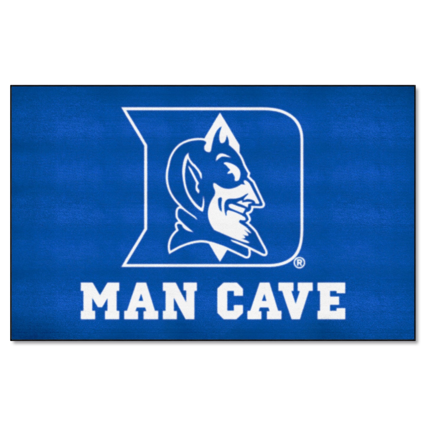 Duke Blue Devils Man Cave Ulti-Mat Rug - 5ft. x 8ft. - "D & Devil" Logo