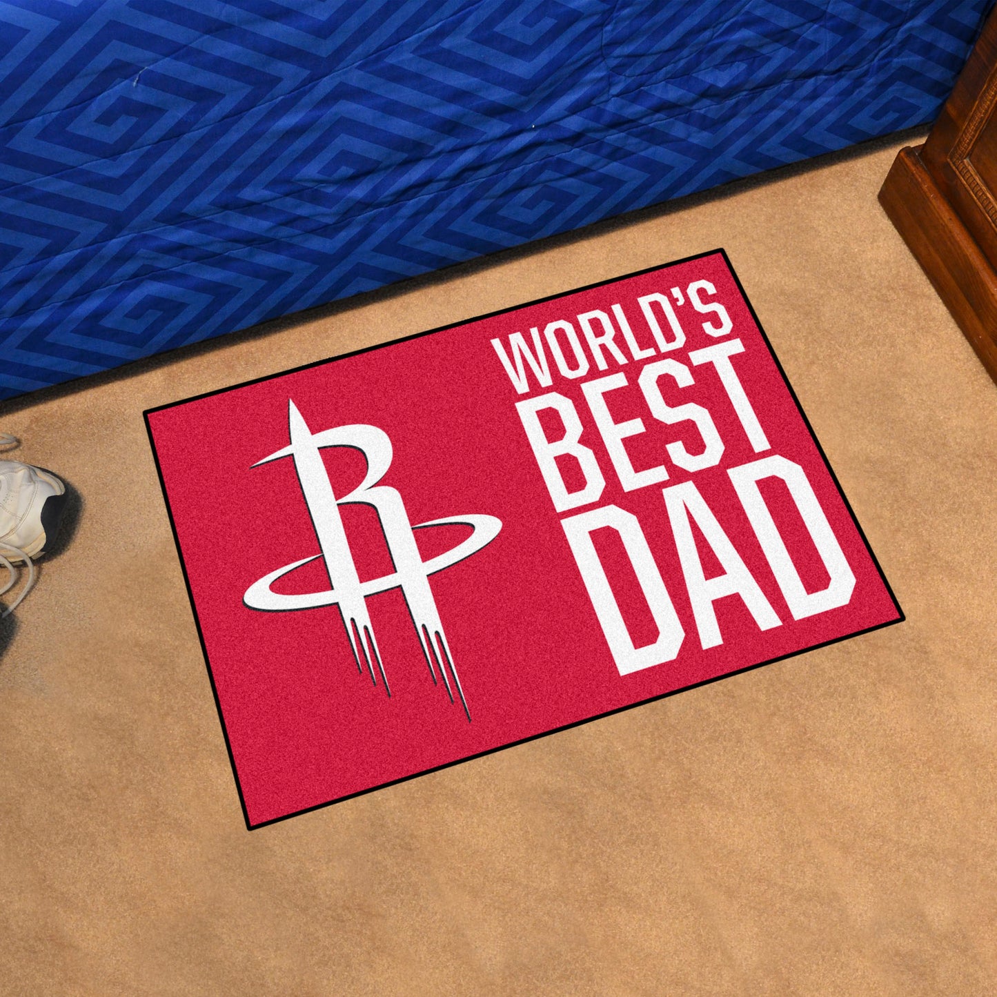 Houston Rockets Starter Mat Accent Rug - 19in. x 30in. World's Best Dad Starter Mat