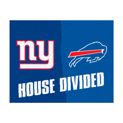 NFL Giants / Bills House Divided Rug