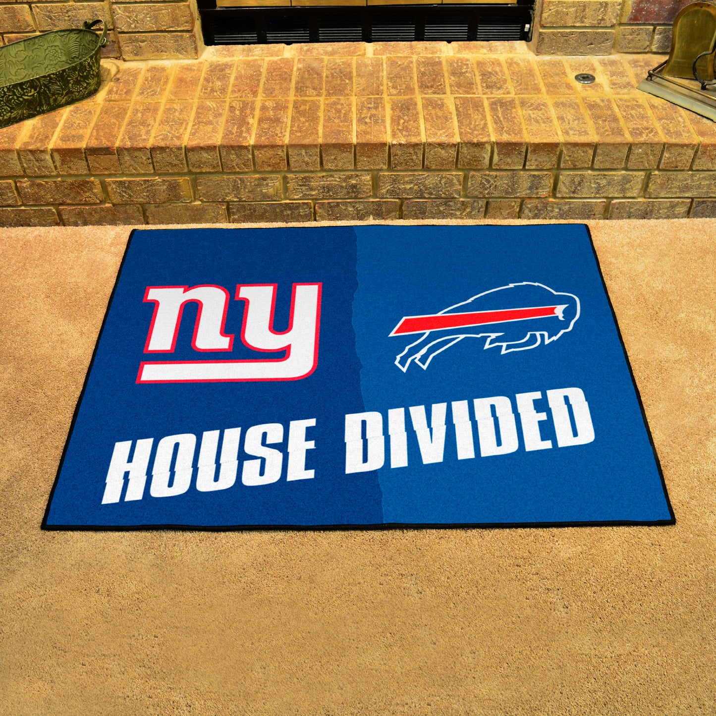 NFL Giants / Bills House Divided Rug