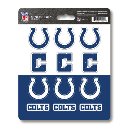 Indianapolis Colts 12 Count Mini Decal Sticker Pack