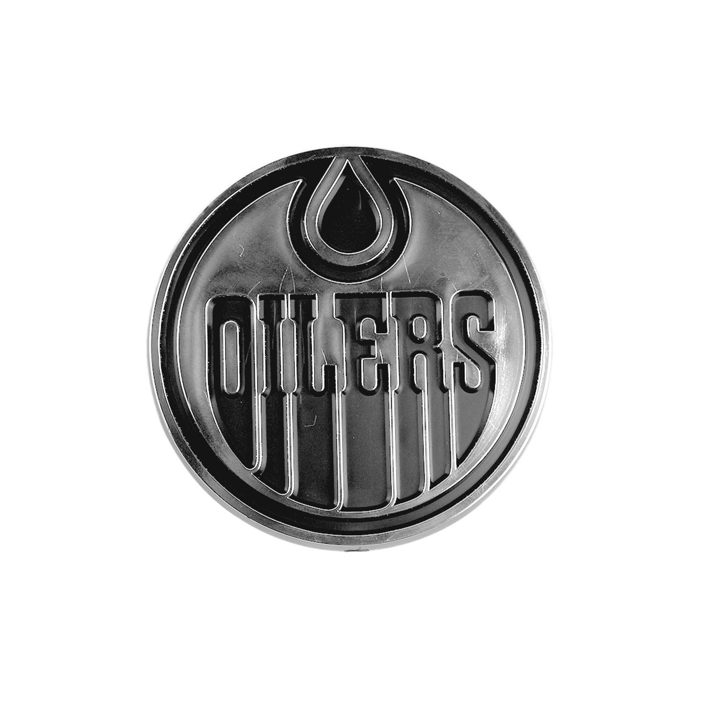 Edmonton Oilers Molded Chrome Plastic Emblem