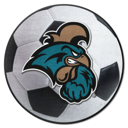 Coastal Carolina Chanticleers Soccer Ball Rug - 27in. Diameter