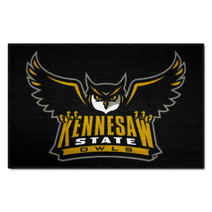 Kennesaw State Owls Starter Mat Accent Rug - 19in. x 30in. - "Owl" Logo & Wordmark