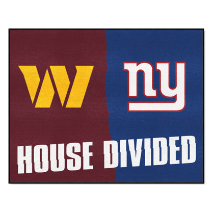 NFL Football Team / Giants House Divided Rug