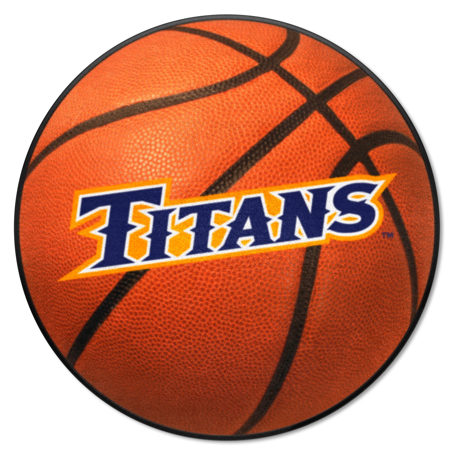 Cal State - Fullerton Titans Basketball Rug - 27in. Diameter