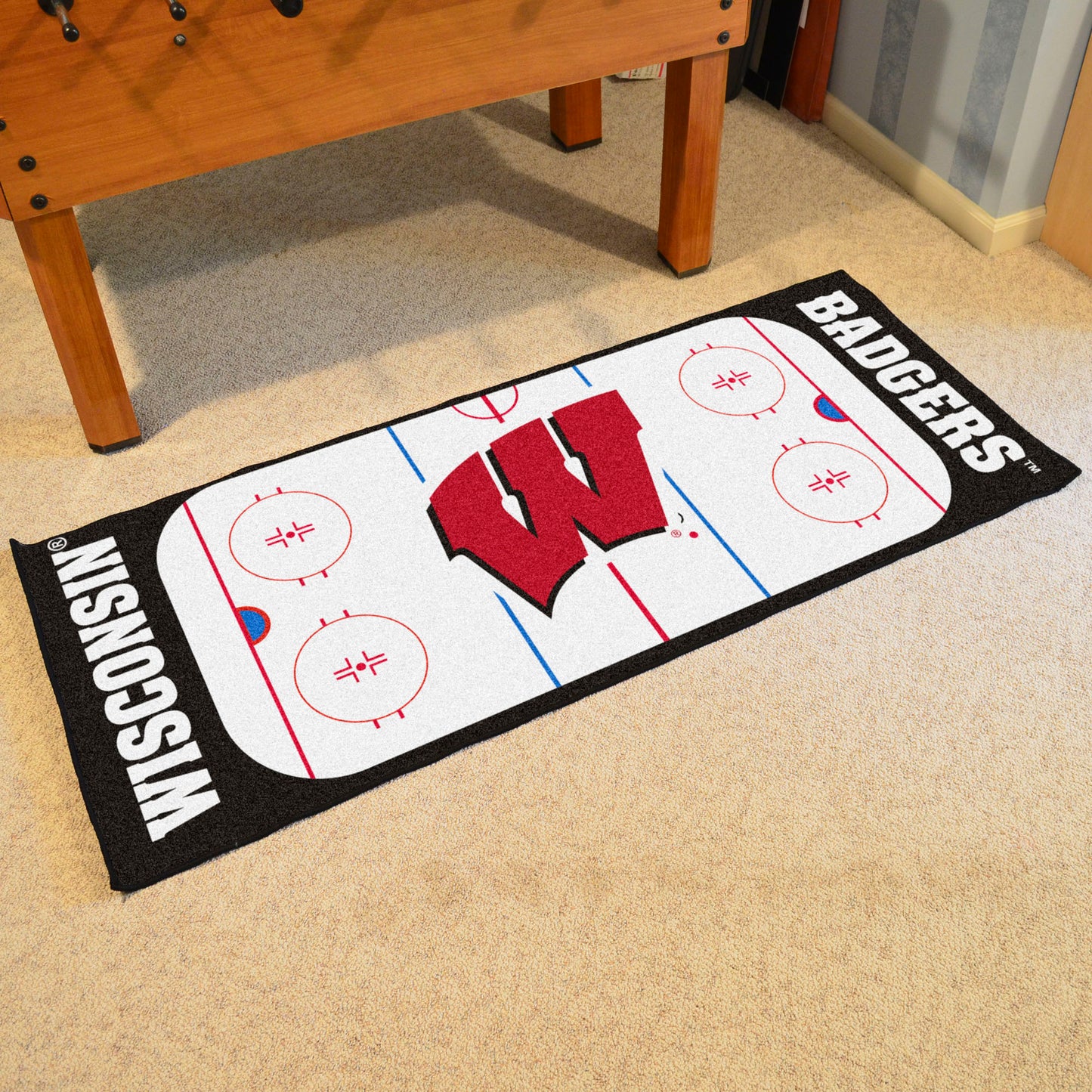 Wisconsin Badgers Rink Runner - 30in. x 72in.