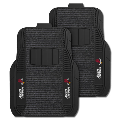 Miami Heat 2 Piece Deluxe Car Mat Set