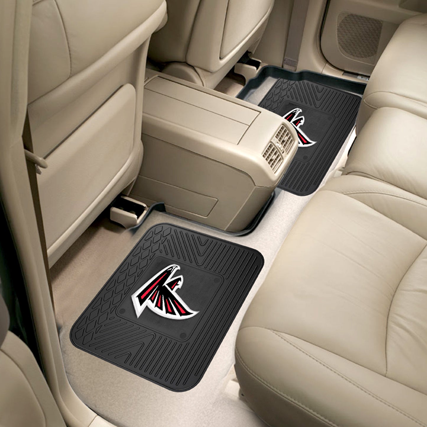 Atlanta Falcons Back Seat Car Utility Mats - 2 Piece Set