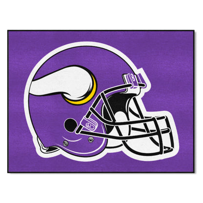 Minnesota Vikings All-Star Rug - 34 in. x 42.5 in. - Vikings Helmet Logo
