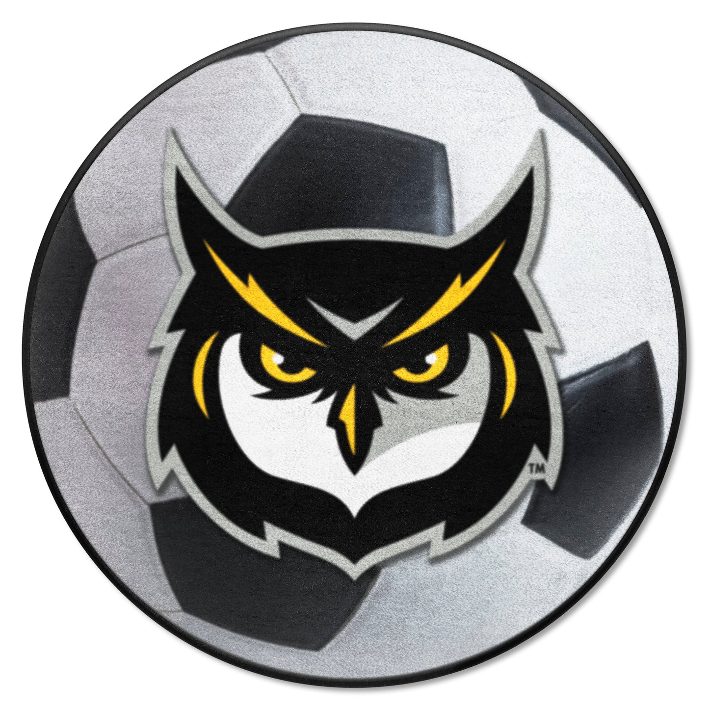 Kennesaw State Owls Soccer Ball Rug - 27in. Diameter - "Owl" Logo