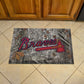 Atlanta Braves Rubber Scraper Door Mat, Camo Color