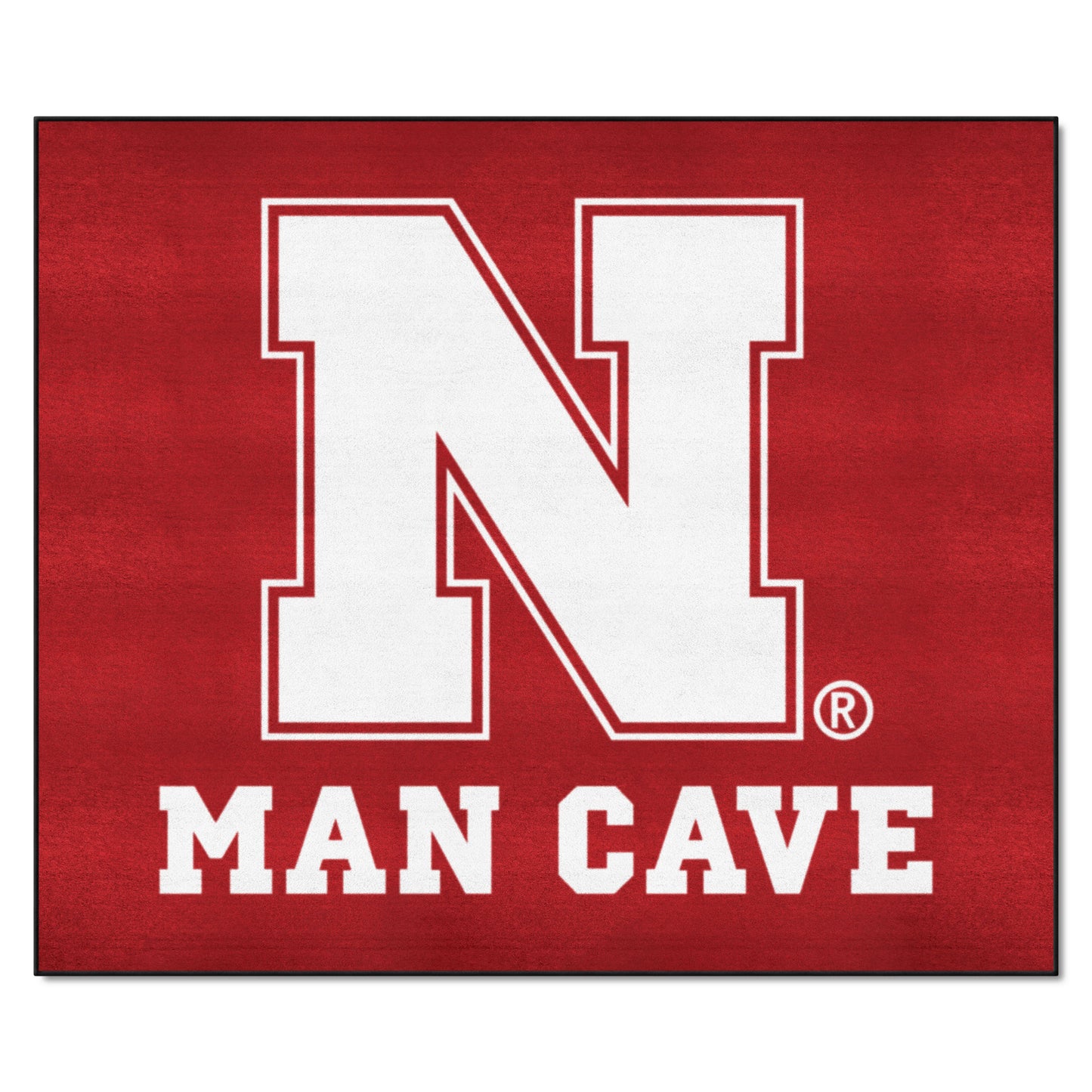 Nebraska Cornhuskers Man Cave Tailgater Rug - 5ft. x 6ft. - N Primary Logo, Red