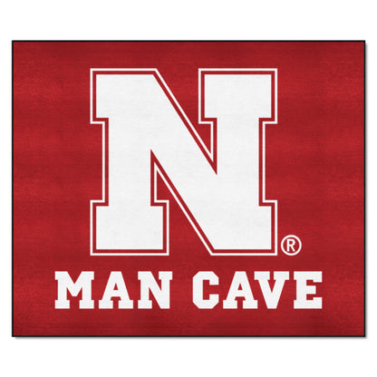 Nebraska Cornhuskers Man Cave Tailgater Rug - 5ft. x 6ft. - N Primary Logo, Red