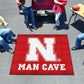Nebraska Cornhuskers Man Cave Tailgater Rug - 5ft. x 6ft. - N Primary Logo, Red