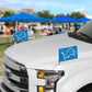 Detroit Lions Ambassador Car Flags - 2 Pack Mini Auto Flags, 4in X 6in