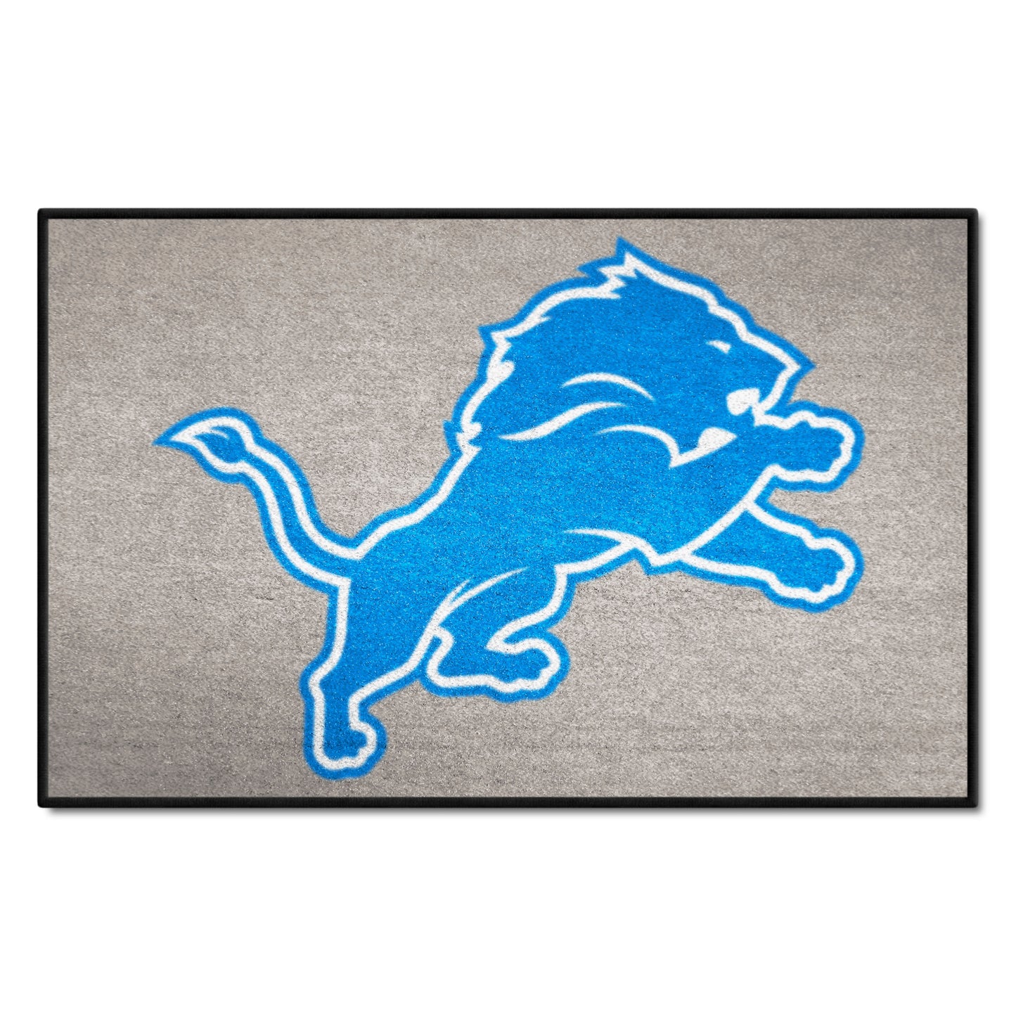 Detroit Lions Starter Accent Rug - 19in. x 30in. - Lions Primary Logo, Gray