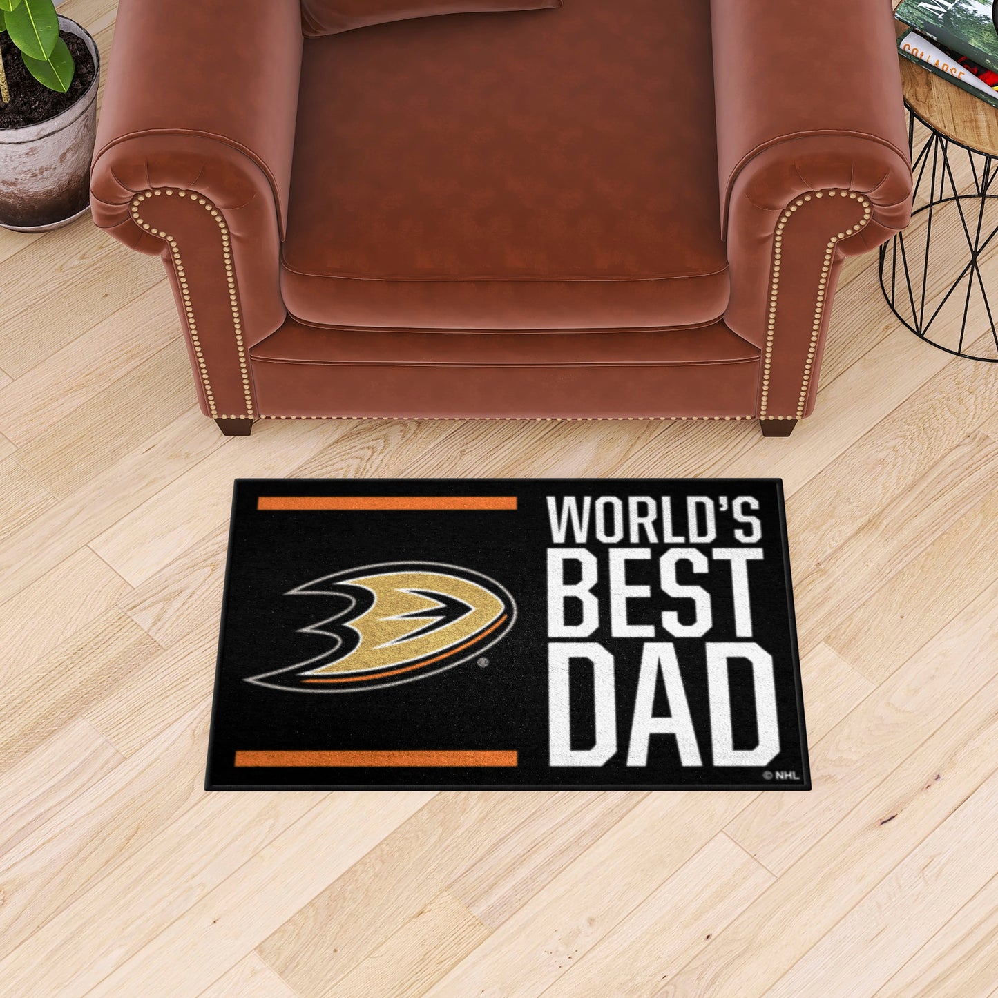 Anaheim Ducks Starter Mat Accent Rug - 19in. x 30in. World's Best Dad Starter Mat