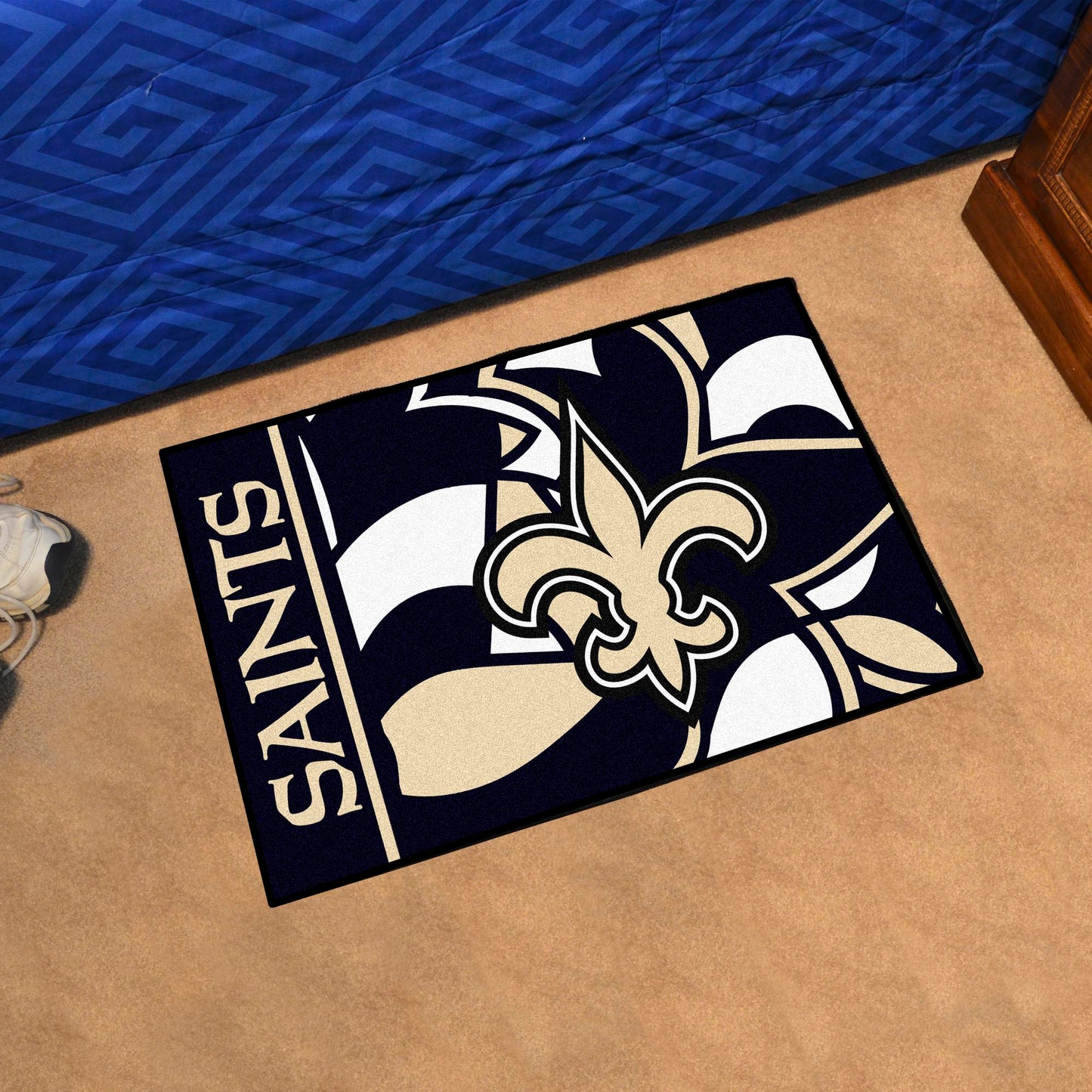 New Orleans Saints Starter Mat XFIT Design - 19in x 30in Accent Rug