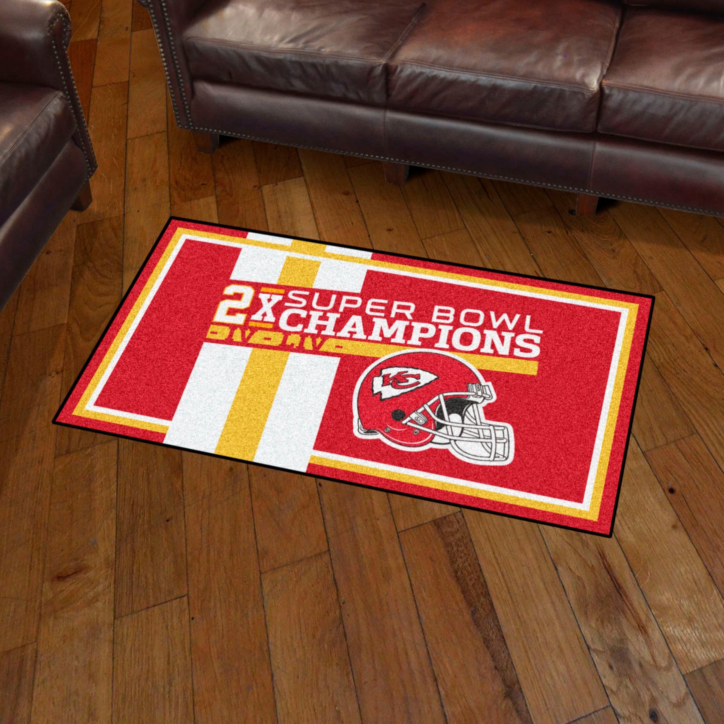 Kansas City Chiefs Dynasty 3ft. x 5ft. Plush Area Rug