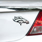 Denver Broncos Molded Chrome Plastic Emblem - Broncos Primary Logo