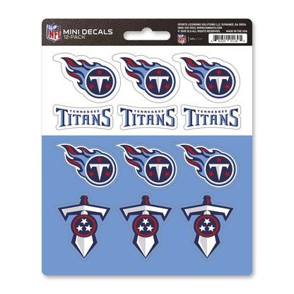 Tennessee Titans 12 Count Mini Decal Sticker Pack
