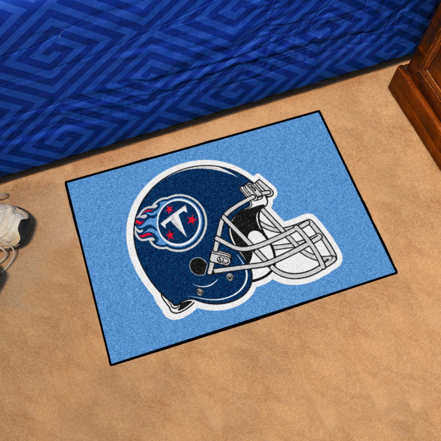 Tennessee Titans Starter Mat Accent Rug - 19in. x 30in. - Titans Helmet Logo