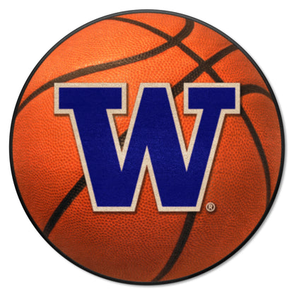 Washington Huskies Basketball Rug - 27in. Diameter