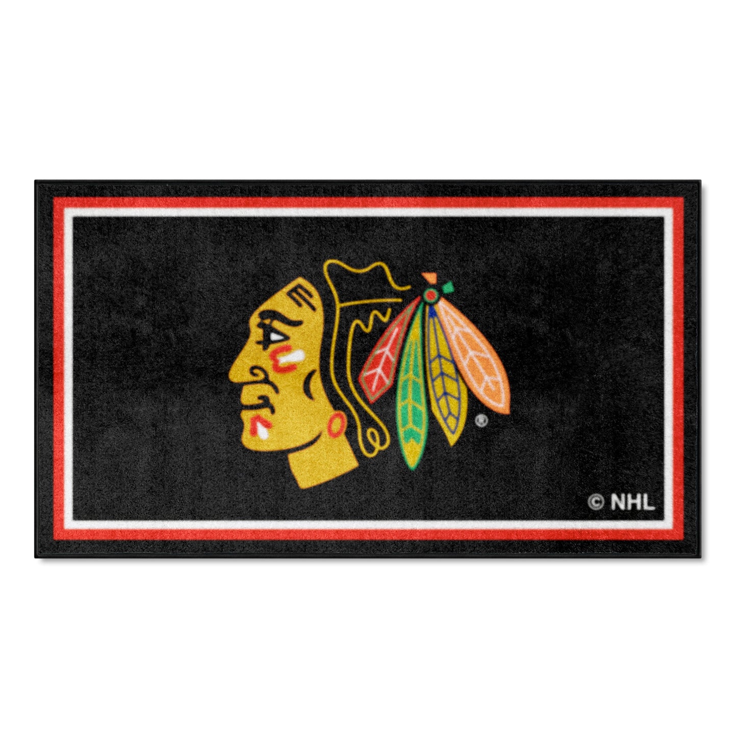 Chicago Blackhawks 3ft. x 5ft. Plush Area Rug