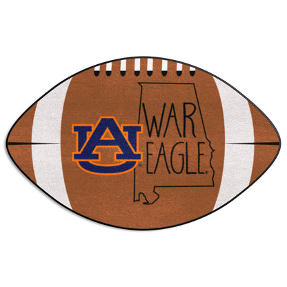 Auburn Tigers Southern Style Football Rug - 20.5in. x 32.5in.