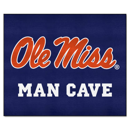 Ole Miss Rebels Man Cave Tailgater Rug - 5ft. x 6ft. - Navy