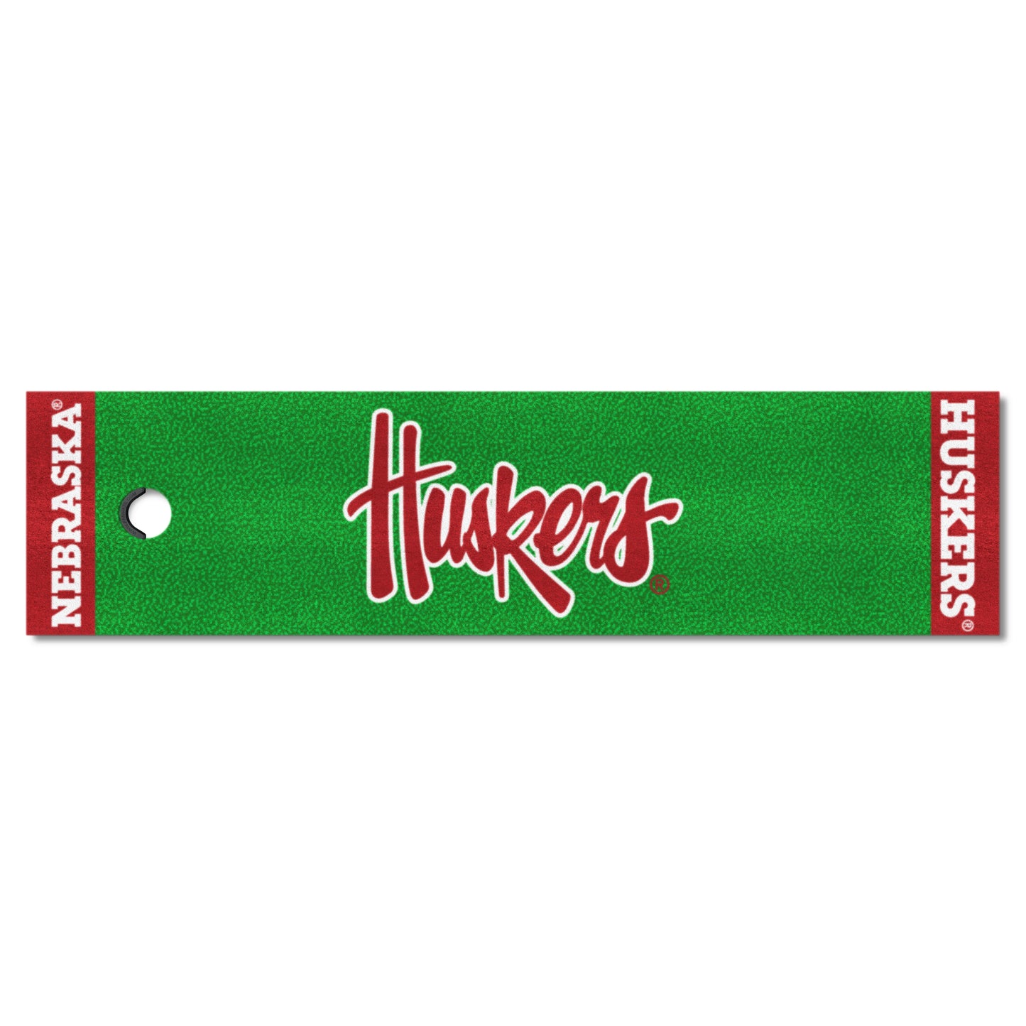 Nebraska Cornhuskers Putting Green Mat - 1.5ft. x 6ft. - "Huskers" Logo