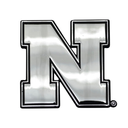 Nebraska Cornhuskers 3D Chromed Metal Emblem