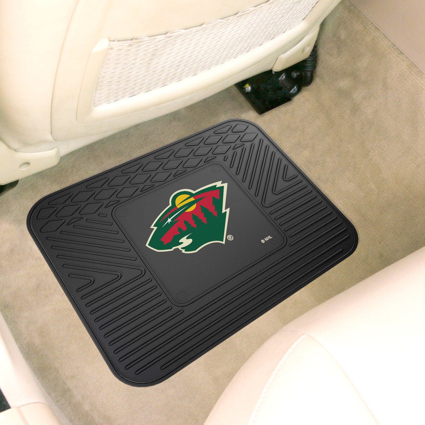 Minnesota Wild Back Seat Car Utility Mat - 14in. x 17in.