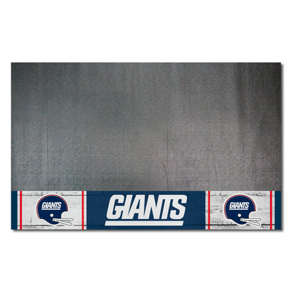 New York Giants Vinyl Grill Mat - 26in. x 42in.NFL Retro Logo, GIANTS script Logo