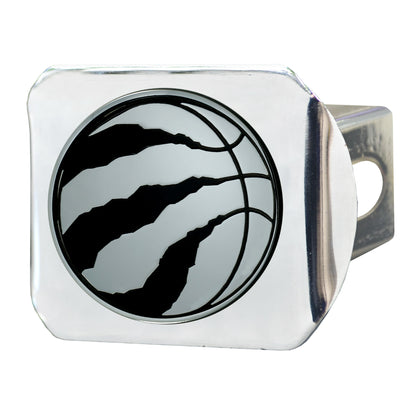 Toronto Raptors Chrome Metal Hitch Cover with Chrome Metal 3D Emblem