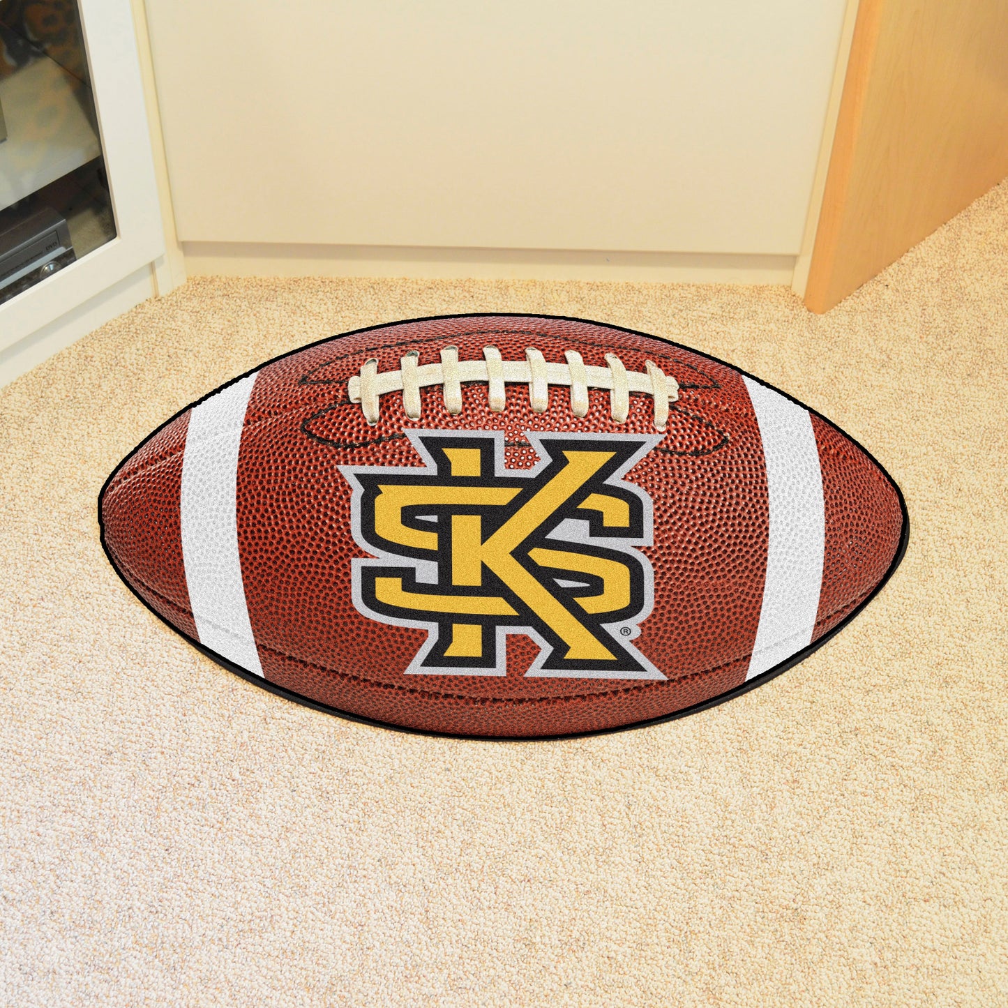 Kennesaw State Owls Football Rug - 20.5in. x 32.5in. - "Interlocked KS" Logo