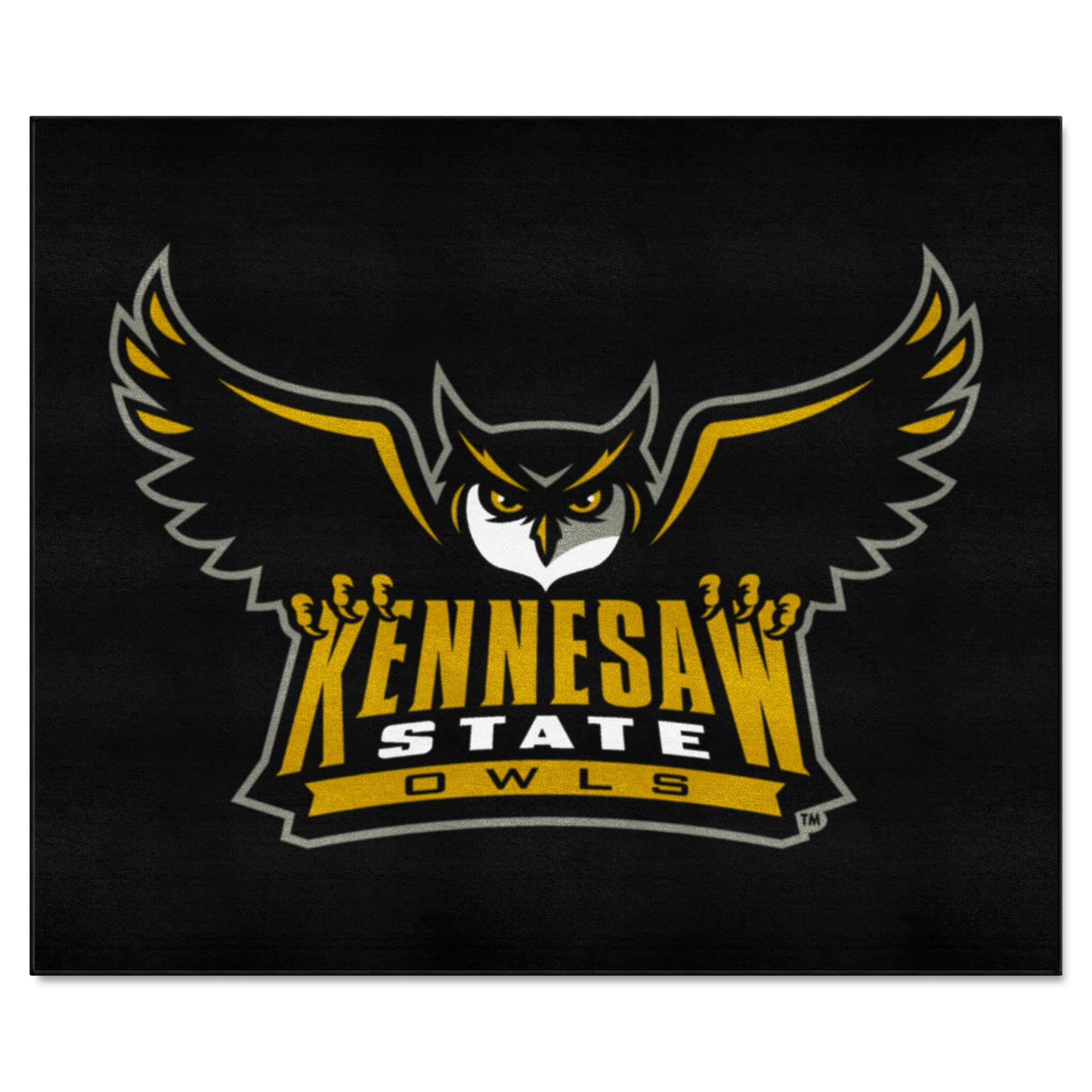 Kennesaw State Owls Tailgater Rug - 5ft. x 6ft. - "Owl" Logo & Wordmark