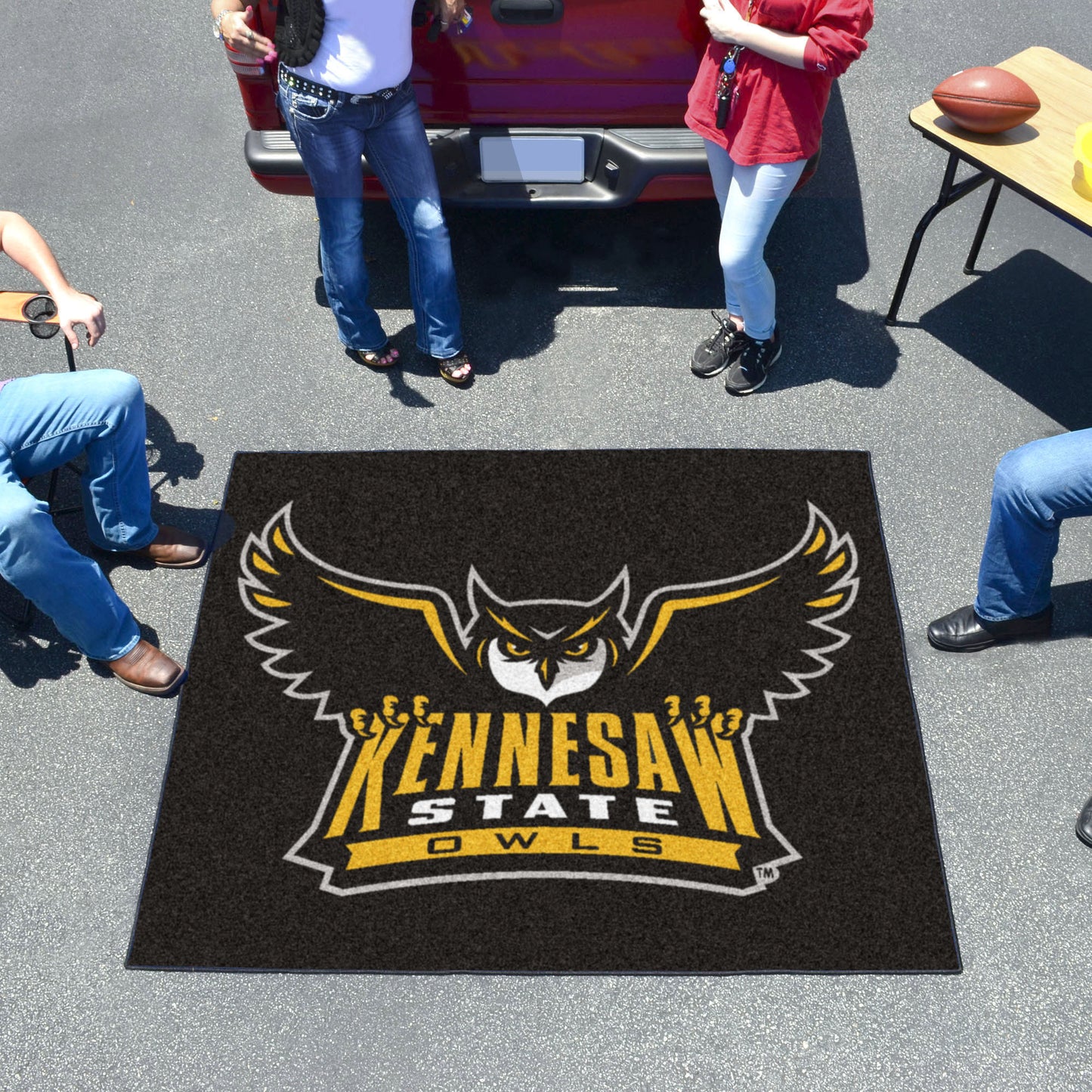 Kennesaw State Owls Tailgater Rug - 5ft. x 6ft. - "Owl" Logo & Wordmark