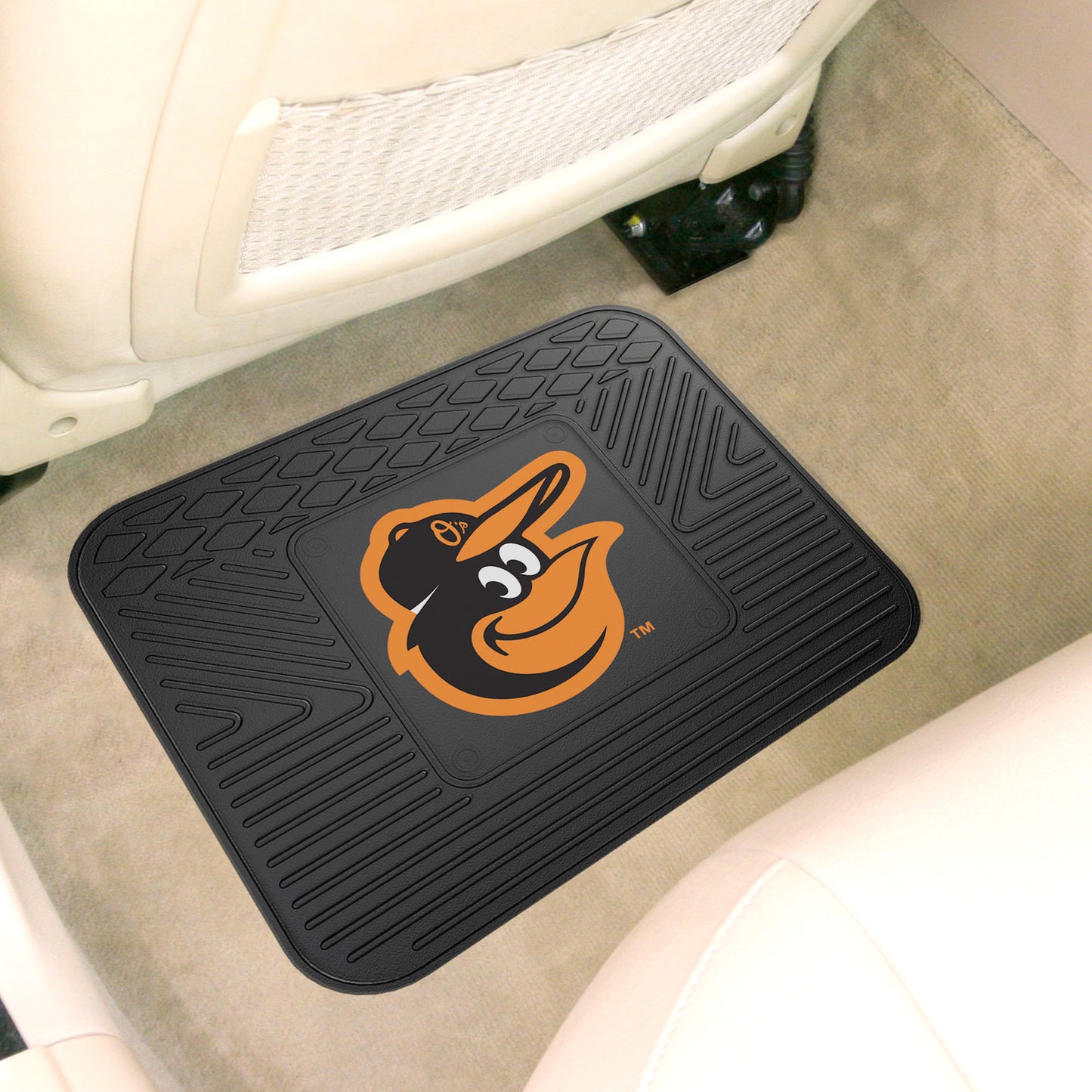 Baltimore Orioles Back Seat Car Utility Mat - 14in. x 17in.