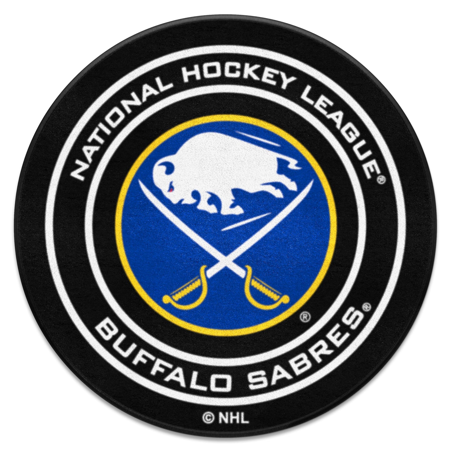 Buffalo Sabres Hockey Puck Rug - 27in. Diameter