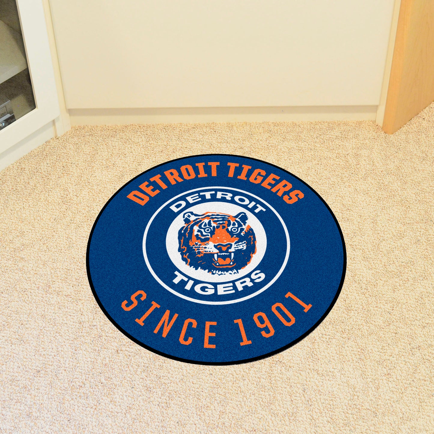 Detroit Tigers Roundel Rug - 27in. Diameter - Retro Collection, 1964 Detroit Tigers