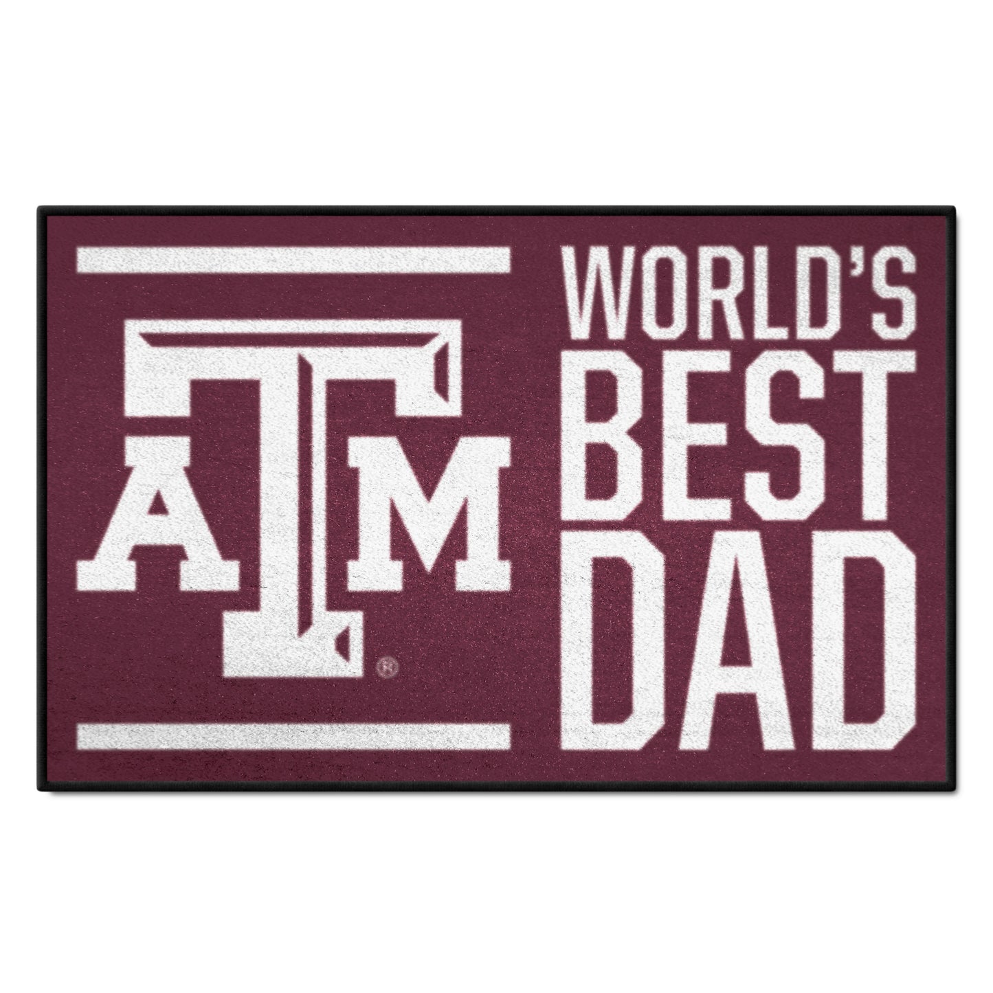 Texas A&M Aggies Starter Mat Accent Rug - 19in. x 30in. World's Best Dad Starter Mat