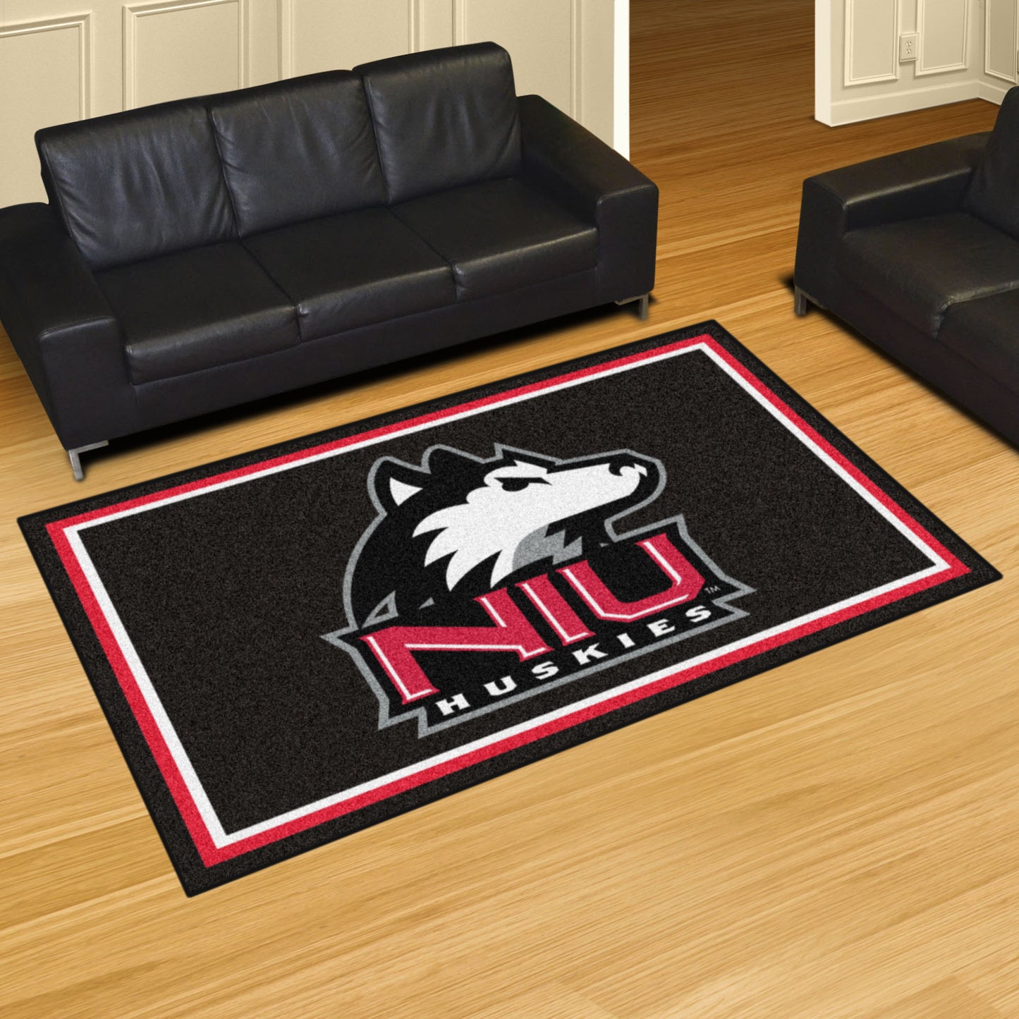 Northern Illinois Huskies 5ft. x 8 ft. Plush Area Rug