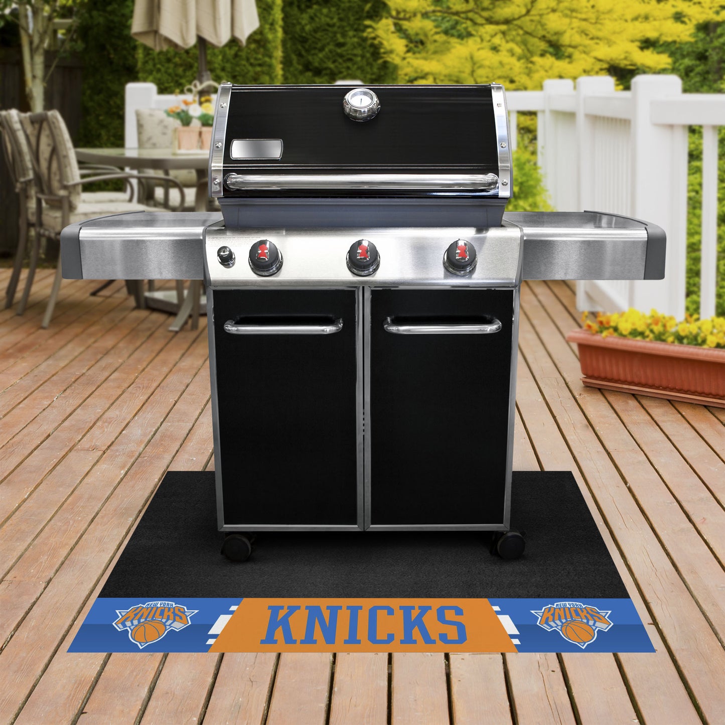 New York Knicks Vinyl Grill Mat - 26in. x 42in.