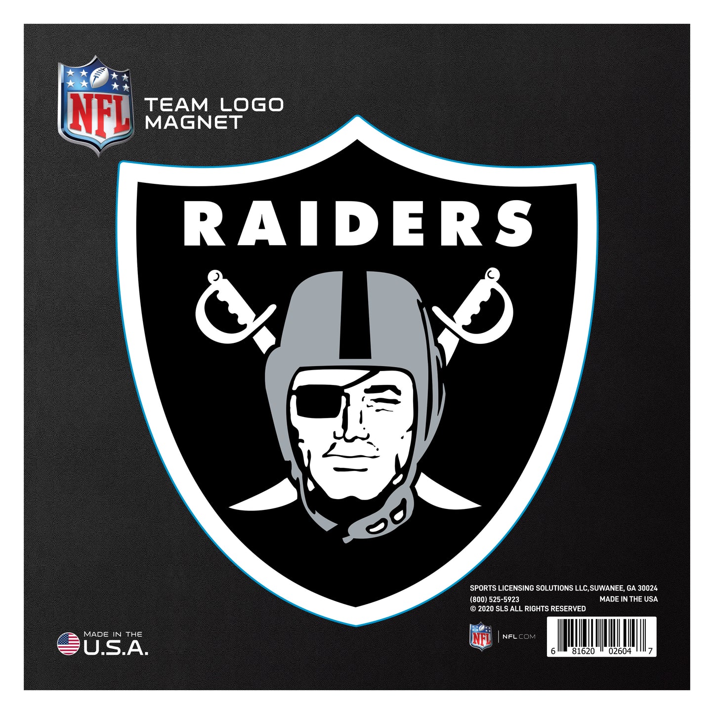 Las Vegas Raiders Large Team Logo Magnet 10" (7.1687"x7.622")