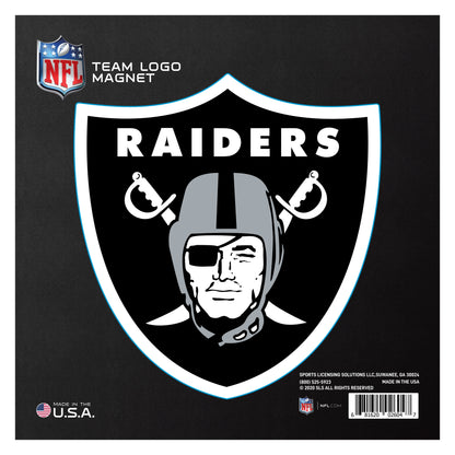 Las Vegas Raiders Large Team Logo Magnet 10" (7.1687"x7.622")
