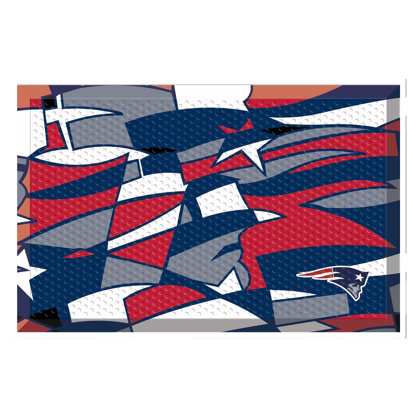 New England Patriots Rubber Scraper Door Mat XFIT Design